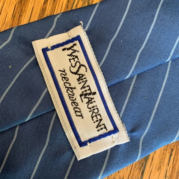 Yves saint laurent silk neck ties, vintage luxury ties, mens - Picture 5 of 8